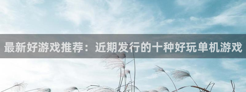 pp电子官网客服服务怎么样：最新好游戏推荐：近期发行的十种好玩单机游戏